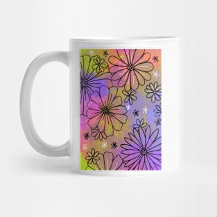 Tie-dye Flowers - Bright Mug